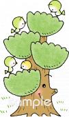 幼稚園向け樹木無料イラストお試しフリー素材(カット)