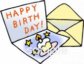 幼稚園向け誕生日カード無料イラストお試しフリー素材(カット)