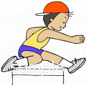 幼稚園向けハードル走無料イラストお試しフリー素材(カット)