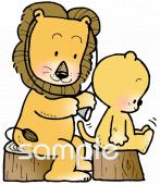 幼稚園向け内科検診無料イラストお試しフリー素材(カット)