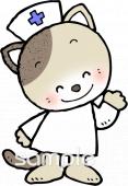 幼稚園向け看護師 笑顔無料イラストお試しフリー素材(カット)