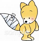幼稚園向けケガ 包帯無料イラストお試しフリー素材(カット)