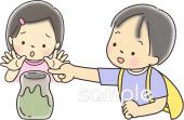 幼稚園向けマナー 見学無料イラストお試しフリー素材(カット)