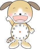 幼稚園向け時計の読み方無料イラストお試しフリー素材(カット)