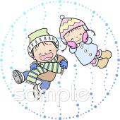 幼稚園向け子ども ニット帽無料イラストお試しフリー素材(カット)