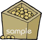 公民館・市役所・町村役場のための福豆 枡無料イラストお試しフリー素材(カット)