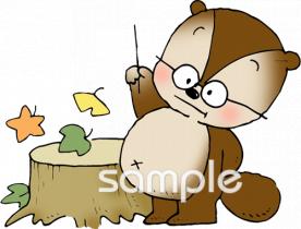 公民館・市役所・町村役場のための先生 タヌキ無料イラストお試しフリー素材(カット)