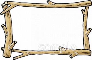 公民館・市役所・町村役場のための木枠無料イラストお試しフリー素材(カット)