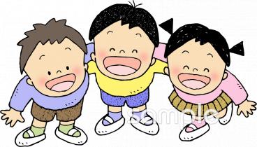 公民館・市役所・町村役場のための子ども 見上げる無料イラストお試しフリー素材(カット)
