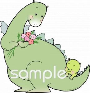 公民館・市役所・町村役場のための恐竜無料イラストお試しフリー素材(カット)