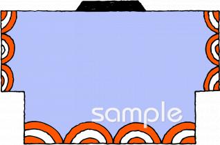 公民館・市役所・町村役場のための祭り はっぴ無料イラストお試しフリー素材(カット)