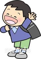 公民館・市役所・町村役場のためのランドセル 男の子無料イラストお試しフリー素材(カット)