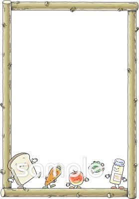 公民館・市役所・町村役場のための給食 お知らせ無料イラストお試しフリー素材(カット)