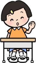 公民館・市役所・町村役場のための授業 女の子無料イラストお試しフリー素材(カット)
