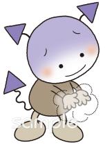 公民館・市役所・町村役場のためのバイキン 手を洗う無料イラストお試しフリー素材(カット)