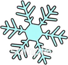 公民館・市役所・町村役場のための冬の壁面飾り無料イラストお試しフリー素材(カット)