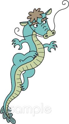 公民館・市役所・町村役場のための辰年無料イラストお試しフリー素材(カット)