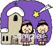 公民館・市役所・町村役場のための聖歌隊無料イラストお試しフリー素材(カット)