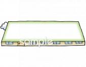 公民館・市役所・町村役場のための体育館無料イラストお試しフリー素材(カット)