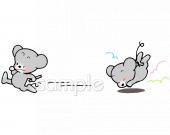 公民館・市役所・町村役場のためのリレー 転倒無料イラストお試しフリー素材(カット)