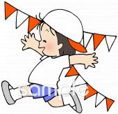 公民館・市役所・町村役場のための体育祭無料イラストお試しフリー素材(カット)