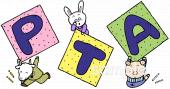公民館・市役所・町村役場のためのPTA 文字無料イラストお試しフリー素材(カット)