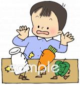 公民館・市役所・町村役場のための偏食無料イラストお試しフリー素材(カット)