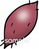 公民館・市役所・町村役場のためのさつまいも無料イラストお試しフリー素材(カット)