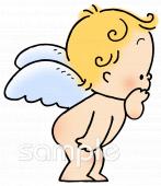 公民館・市役所・町村役場のための天使無料イラストお試しフリー素材(カット)