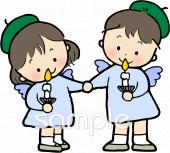 公民館・市役所・町村役場のための子ども ミサ無料イラストお試しフリー素材(カット)
