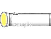 公民館・市役所・町村役場のための懐中電灯無料イラストお試しフリー素材(カット)