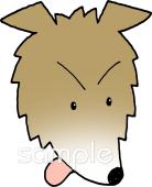 公民館・市役所・町村役場のためのお面 オオカミ無料イラストお試しフリー素材(カット)