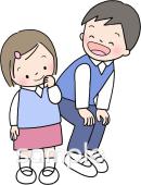 公民館・市役所・町村役場のための一年生 上級生無料イラストお試しフリー素材(カット)