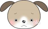 公民館・市役所・町村役場のための犬 お面無料イラストお試しフリー素材(カット)