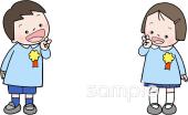 公民館・市役所・町村役場のための子ども 入園無料イラストお試しフリー素材(カット)