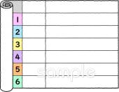 公民館・市役所・町村役場のための欠席者用 授業内容無料イラストお試しフリー素材(カット)