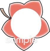 公民館・市役所・町村役場のためのもみじ 文字枠無料イラストお試しフリー素材(カット)