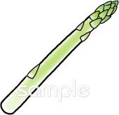 公民館・市役所・町村役場のためのアスパラガス無料イラストお試しフリー素材(カット)