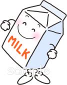 公民館・市役所・町村役場のための牛乳 紙パック無料イラストお試しフリー素材(カット)