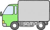 公民館・市役所・町村役場のためのトラック無料イラストお試しフリー素材(カット)