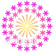 公民館・市役所・町村役場のための打ち上げ花火無料イラストお試しフリー素材(カット)