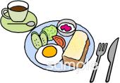 公民館・市役所・町村役場のための朝食 カフェ無料イラストお試しフリー素材(カット)